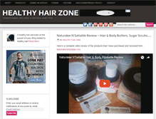 Tablet Screenshot of healthyhairzone.com